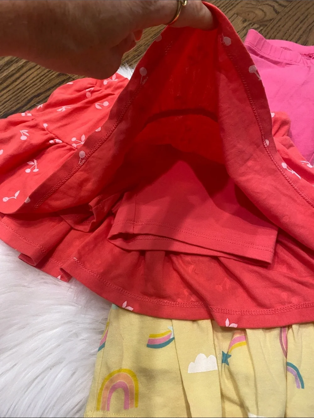 Cat & Jack Girls' 4/5 Pink, Coral, Yellow & Blue Shorts & Skorts Lot